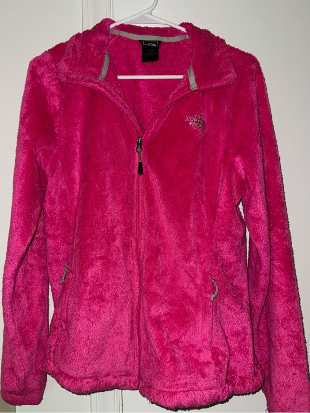 The North Face Fuzzy Full-Zip Jacket - Hot Pink